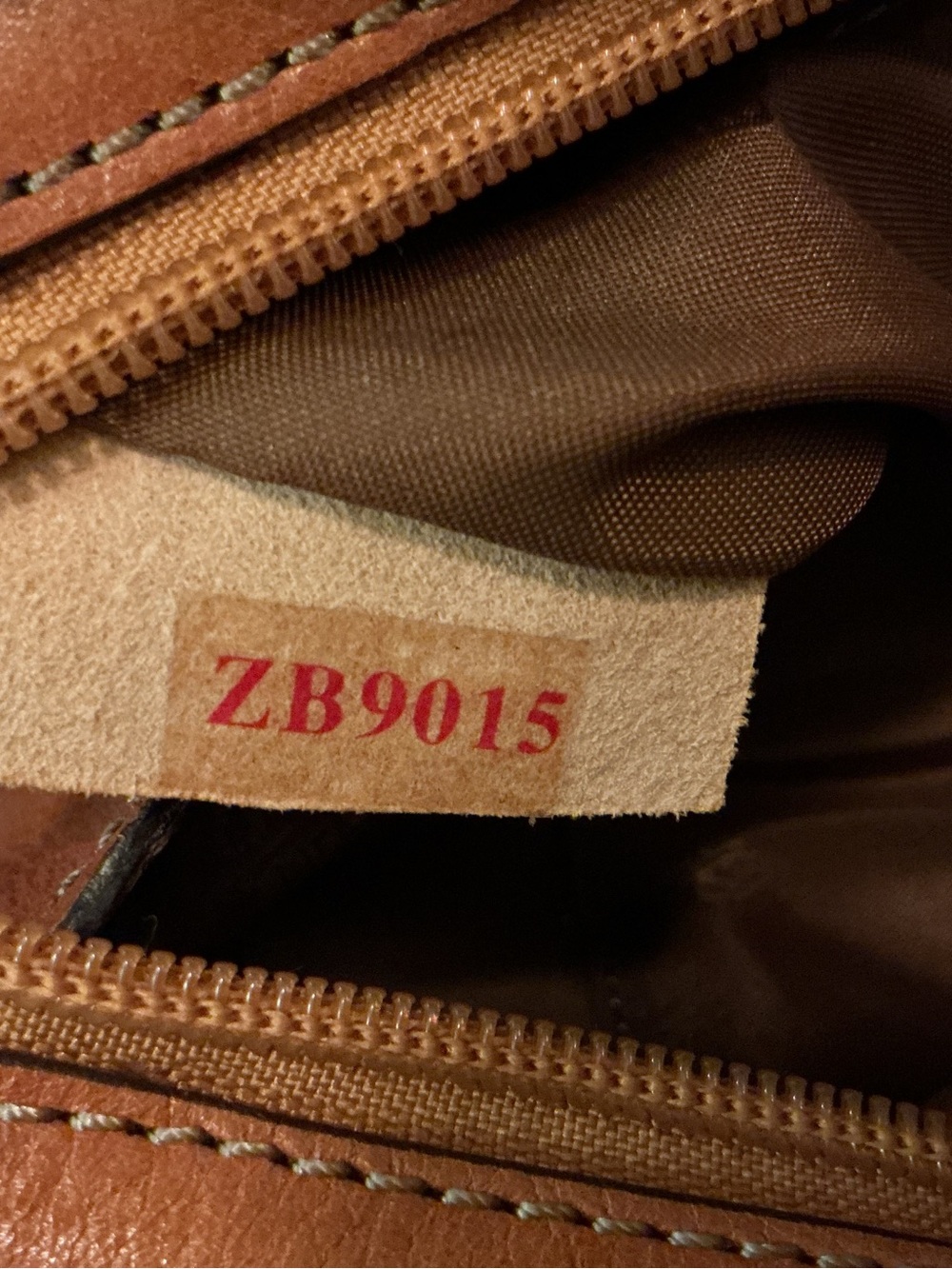 Vintage Fossil ZB9015 Cognac Leather Satchel- Like New Condition - Picture 15 of 16